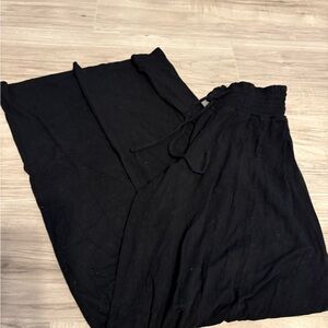 Forever 21 Black Elastic Waist Pants